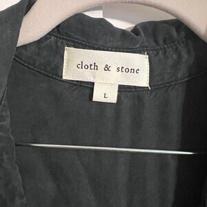 Cloth & Stone Women's Roll-Sleeve Jump Suit (Size L) NWT